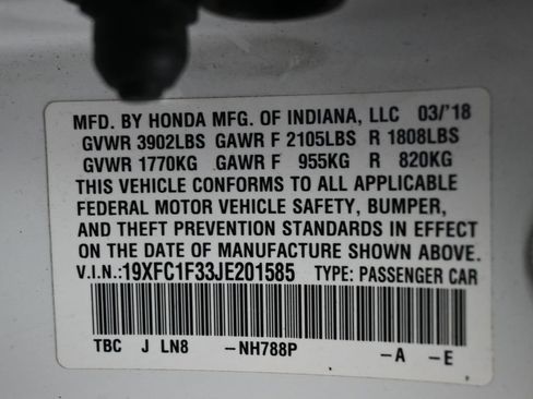 Used 2018 Honda Civic EX-T image 18