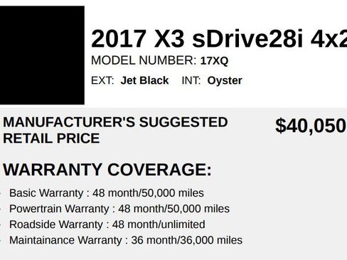 Used 2017 BMW X3 sDrive28i image 71