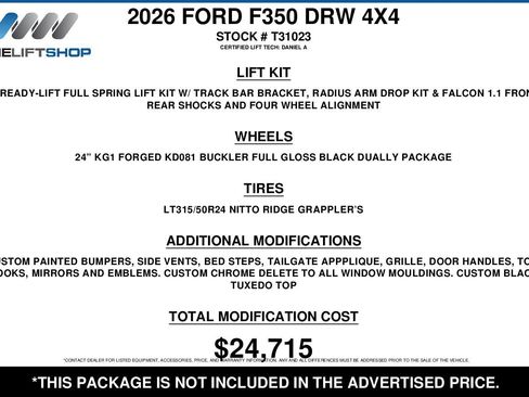 Used 2026 Ford F350 Platinum w/ Platinum Plus Package image 2