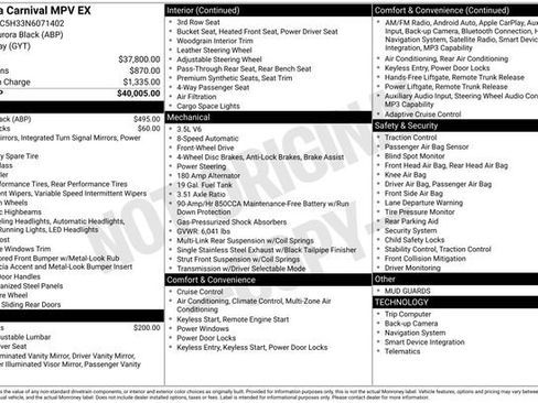 Used 2022 Kia Carnival EX FWD image 13
