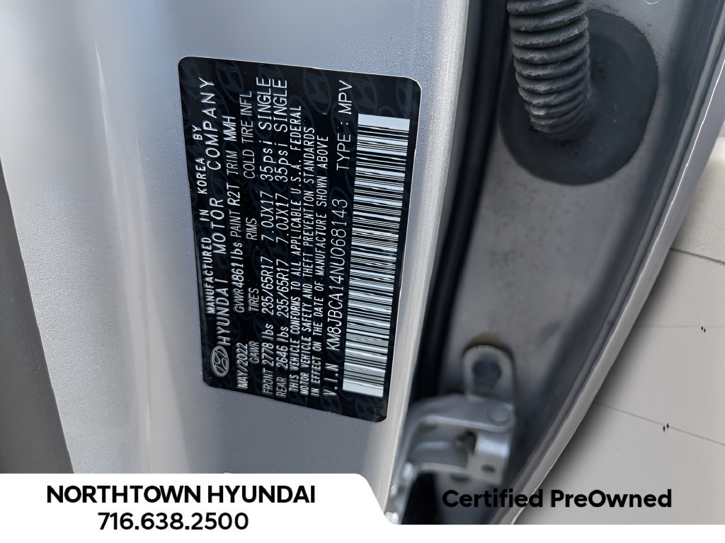 Certified 2022 Hyundai Tucson Blue AWD/4WD image 36