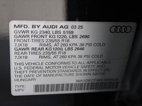 Certified 2025 Audi Q3 2.0T Premium w/ Convenience Package AWD/4WD image 31