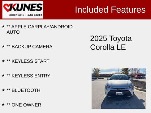 Used 2025 Toyota Corolla LE image 2