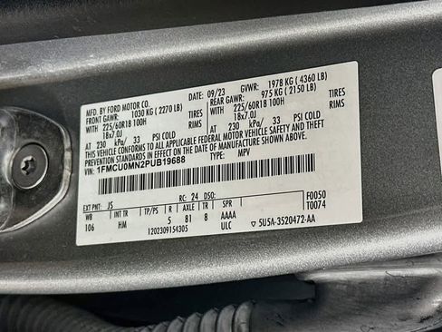 Certified 2023 Ford Escape ST-Line w/ Tech Pack #1 FWD image 22