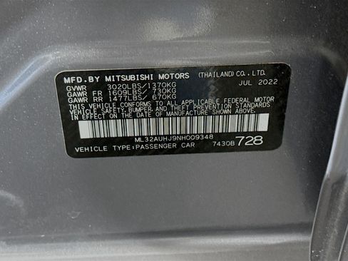 Used 2022 Mitsubishi Mirage ES FWD image 39