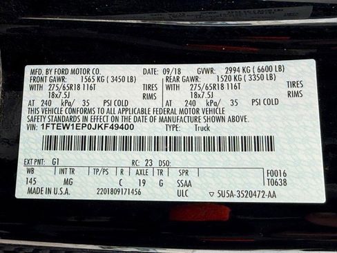 Certified 2018 Ford F150 XLT w/ Equipment Group 302A Luxury image 21