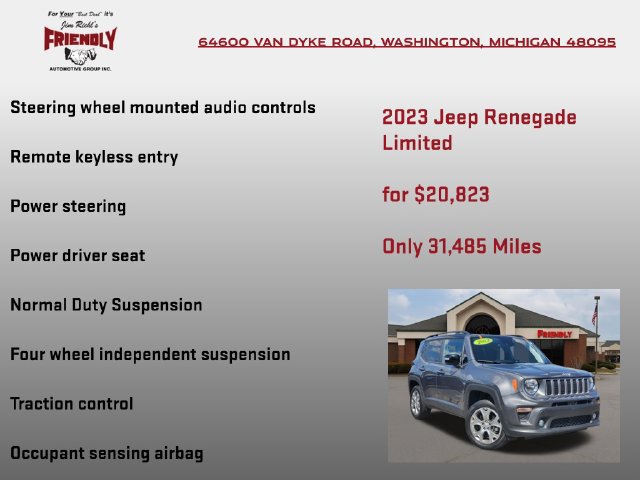 Used 2023 Jeep Renegade Limited AWD/4WD image 10
