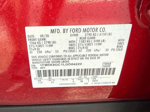Used 2020 Ford Explorer ST w/ ST Street Pack AWD/4WD image 24