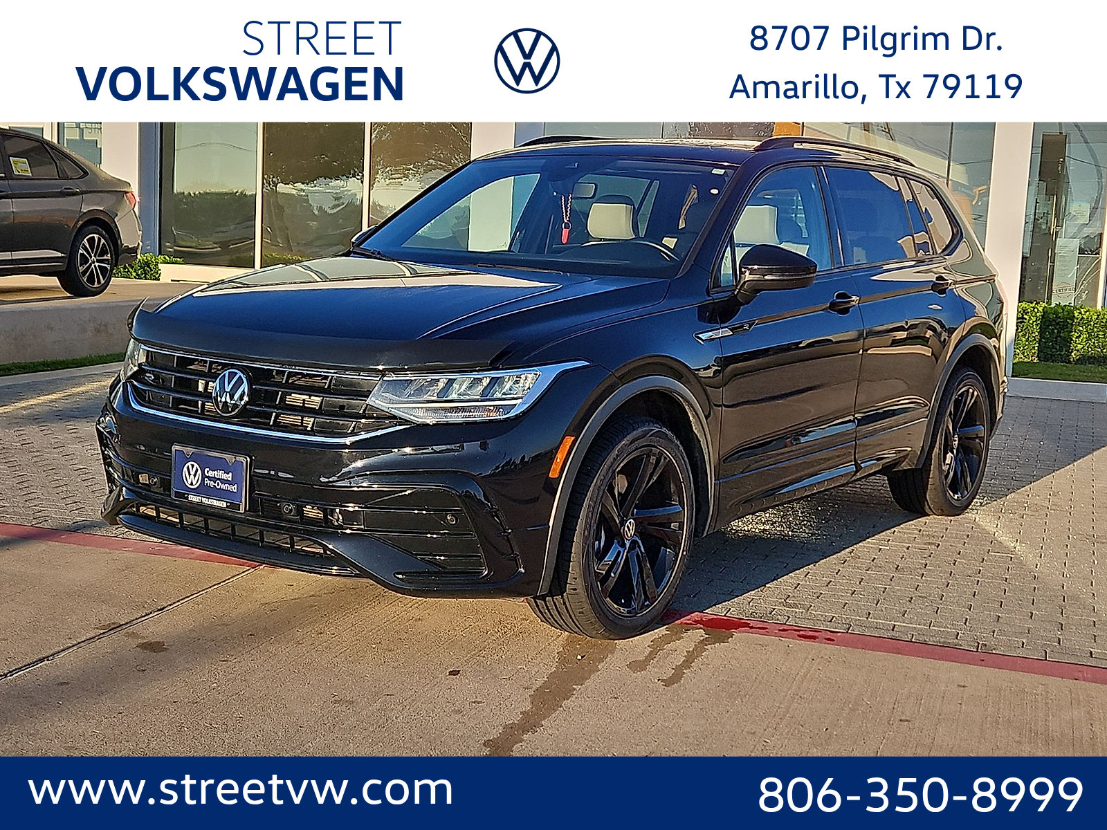 Certified 2024 Volkswagen Tiguan SE R-Line w/ MDO Package, Three-Row FWD image 1