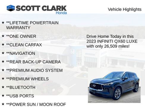 Used 2023 INFINITI QX60 Luxe AWD/4WD image 12