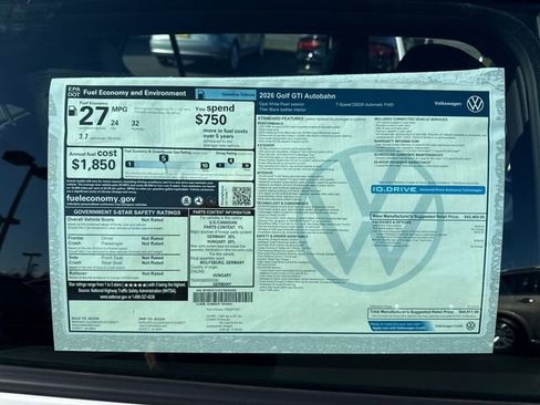 New 2026 Volkswagen GTI Autobahn FWD image 33