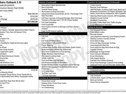 Used 2019 Subaru Outback 2.5i image 34