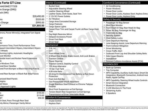 Used 2021 Kia Forte GT-Line FWD image 5