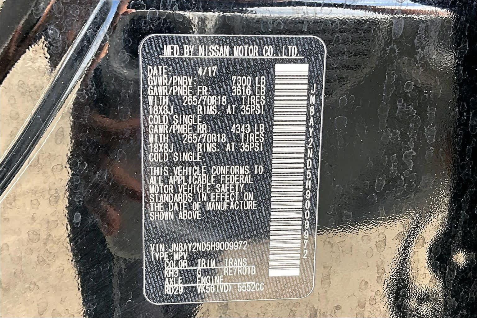 Used 2017 Nissan Armada SV w/ Driver Package RWD image 33