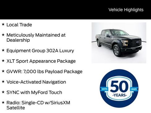 Used 2015 Ford F150 XLT w/ Equipment Group 302A Luxury AWD/4WD image 6