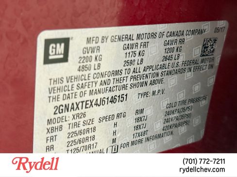 Used 2018 Chevrolet Equinox LT AWD/4WD image 22