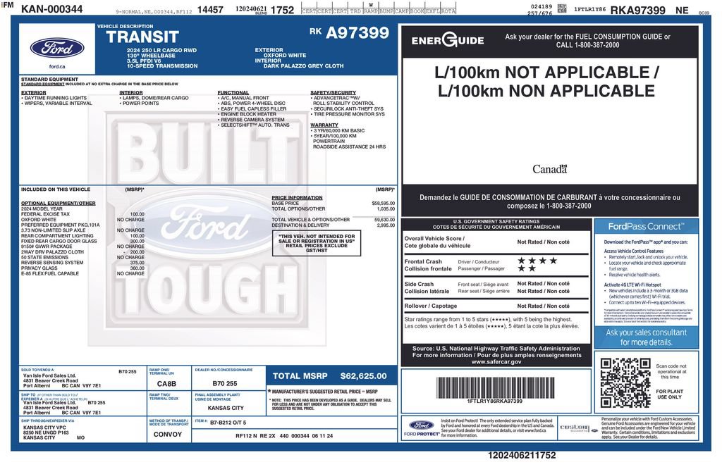 Used 2024 Ford Transit 250 Low Roof RWD image 34