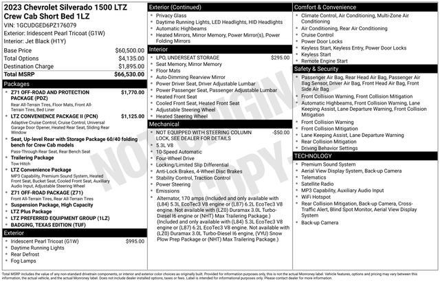 Used 2023 Chevrolet Silverado 1500 LTZ AWD/4WD image 11