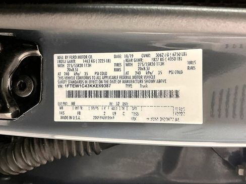 Used 2019 Ford F150 XLT w/ Equipment Group 302A Luxury RWD image 42