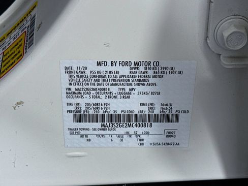 Used 2021 Ford EcoSport SE w/ SE Convenience Package FWD image 31
