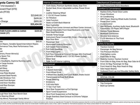 Used 2017 Toyota Camry SE image 3