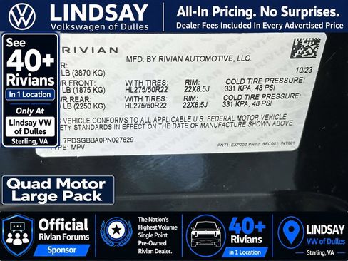 Used 2023 Rivian R1S Adventure AWD/4WD image 31