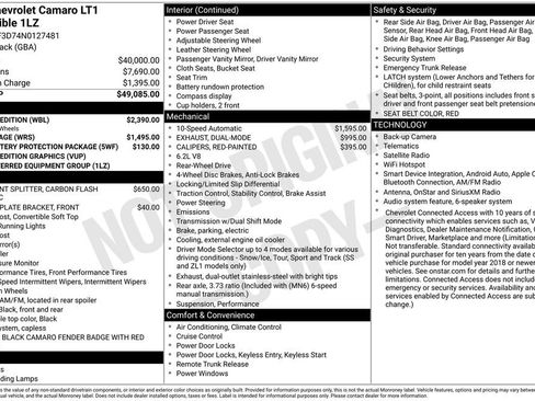 Used 2022 Chevrolet Camaro LT w/ Redline Edition RWD image 3
