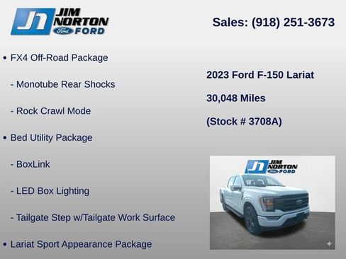 Used 2023 Ford F150 Lariat AWD/4WD image 14