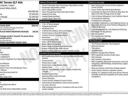 Used 2023 GMC Terrain SLT w/ Tech Package AWD/4WD image 4
