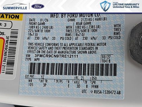 New 2026 Ford Bronco Sport Outer Banks AWD/4WD image 36