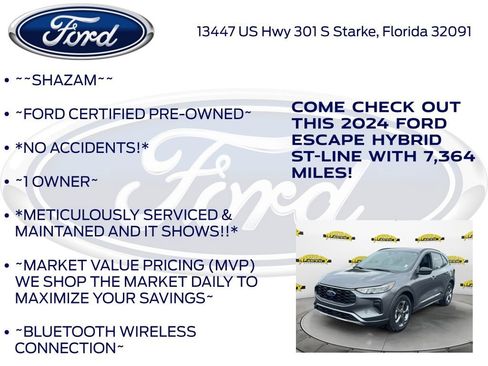 Certified 2024 Ford Escape ST-Line w/ Equipment Group 301A FWD image 6