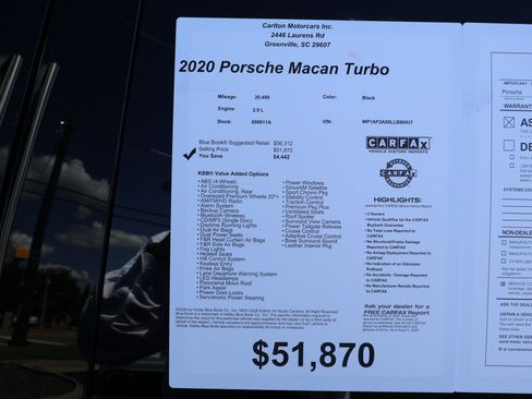 Used 2020 Porsche Macan Turbo AWD/4WD image 47