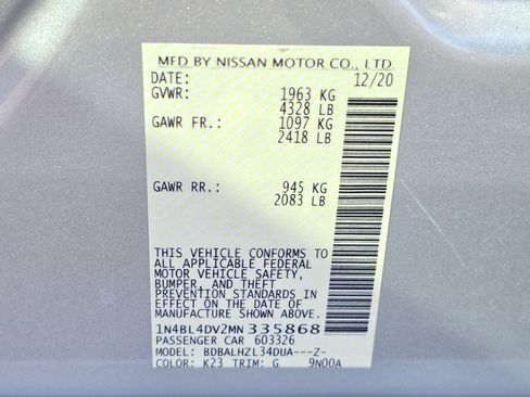 Used 2021 Nissan Altima 2.5 SV FWD image 61