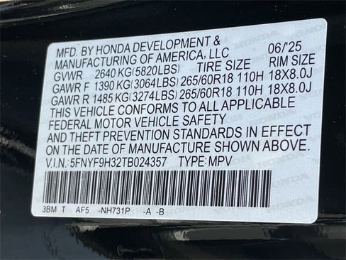 New 2026 Honda Passport RTL image 25