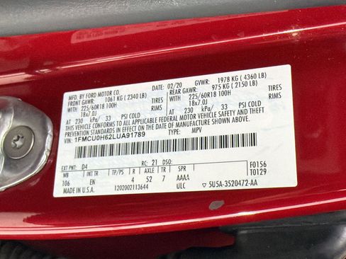 Used 2020 Ford Escape SEL FWD image 20