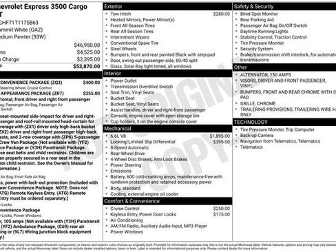 New 2026 Chevrolet Express 3500 Extended w/ Driver Convenience Package RWD image 4