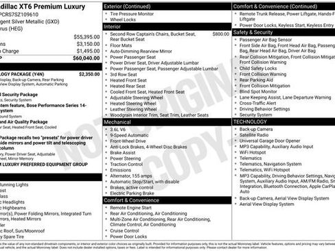 Used 2025 Cadillac XT6 Premium Luxury w/ Technology Package FWD image 2