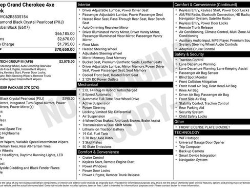 New 2024 Jeep Grand Cherokee Trailhawk w/ Luxury Tech Group III image 6