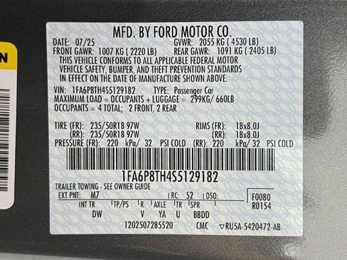 New 2025 Ford Mustang Coupe image 13