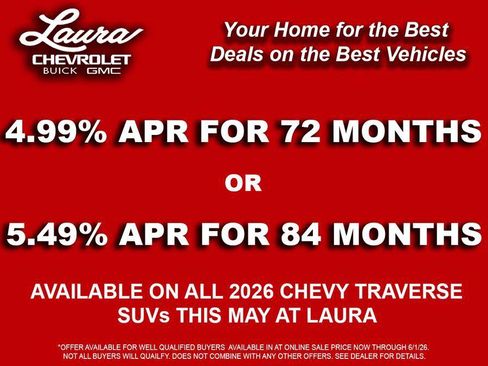 New 2026 Chevrolet Traverse RS AWD/4WD image 4