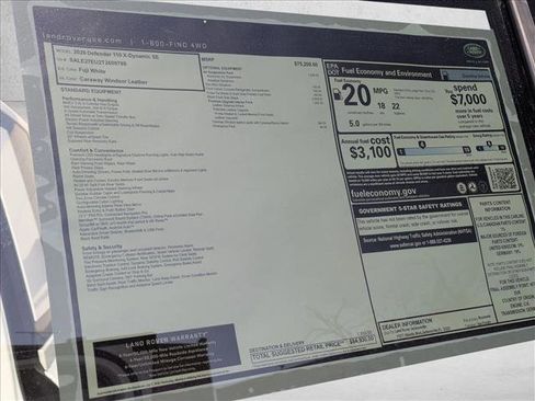 New 2026 Land Rover Defender 110 X-Dynamic SE image 20