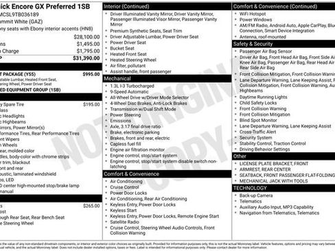 New 2026 Buick Encore GX Preferred w/ Comfort Package image 26
