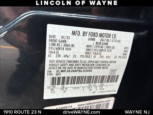 Used 2023 Lincoln Nautilus AWD w/ Premium Package image 29