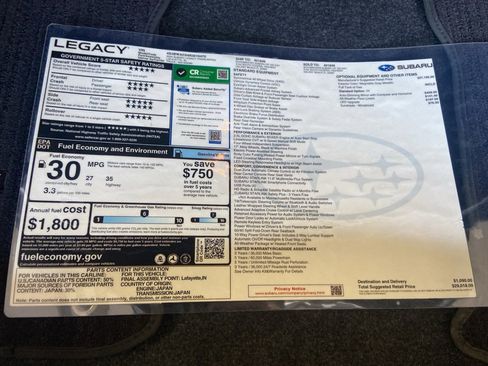 Used 2024 Subaru Legacy Premium image 16