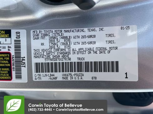 Certified 2025 Toyota Tundra 1794 Edition w/ TRD Off-Road Package AWD/4WD image 24