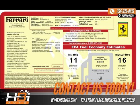 Used 2008 Ferrari F430 Spider image 2