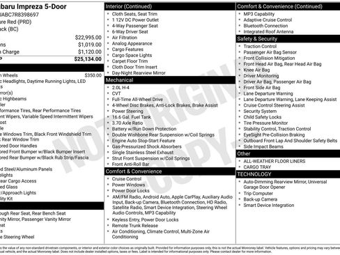 Certified 2024 Subaru Impreza 2.0i AWD/4WD image 3