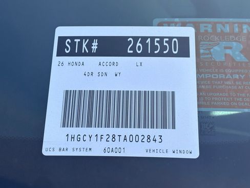 New 2026 Honda Accord LX image 20