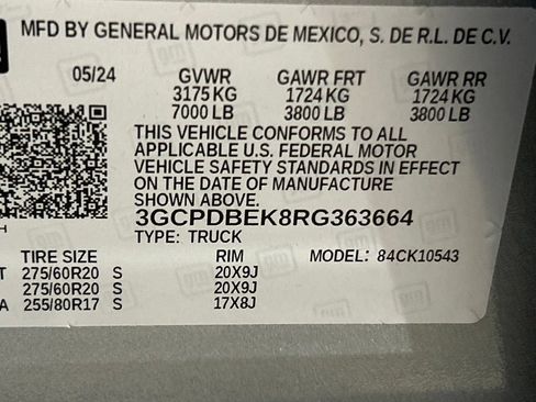 Used 2024 Chevrolet Silverado 1500 Custom w/ LPO, Dark Essentials Package AWD/4WD image 39