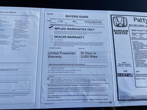 Used 2022 Ford F150 XLT w/ Equipment Group 301A Mid RWD image 9